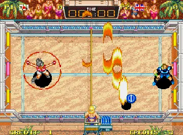 Windjammers / Flying Power Disc screen shot game playing